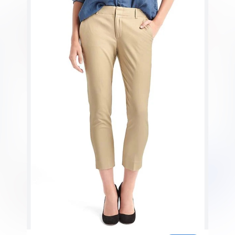 GAP Capris Slim Crop Flat-Front Cropped
